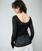 【グレース コンチネンタル/GRACE CONTINENTAL】のラメシアーリブニットトップ ブラック|ID: prp329100004524290 ipo3291000000032002622