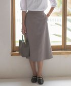 【ジェイ プレス/J.PRESS】の【洗える】麻ポリエステルストレッチ スカート モカシャンブレー系|ID: prp329100004524295 ipo3291000000034253299