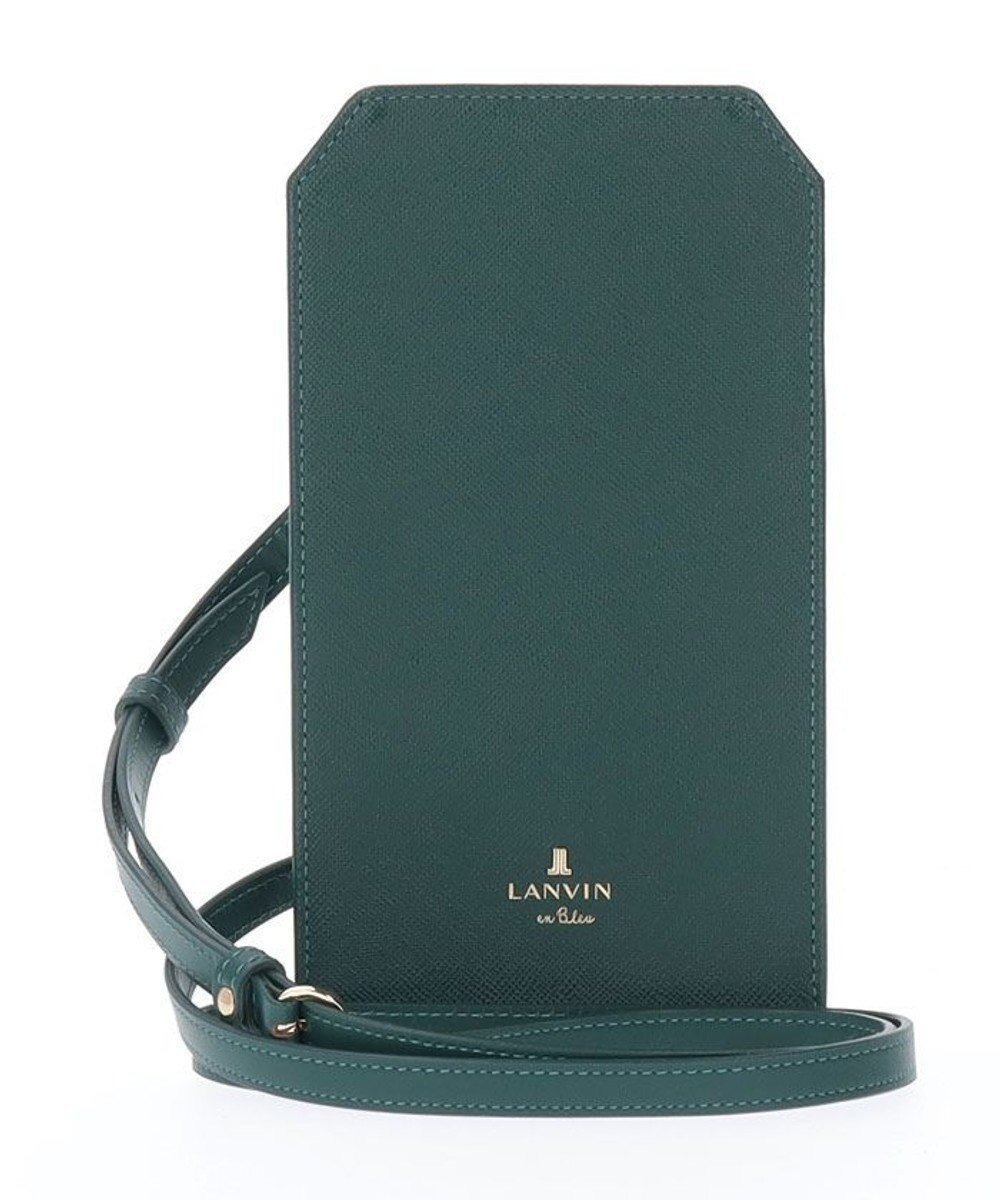 【ランバン オン ブルー/LANVIN en Bleu】のリュクサンブール スマホショルダー インテリア・キッズ・メンズ・レディースファッション・服の通販 founy(ファニー) 　ファッション　Fashion　レディースファッション　WOMEN　財布　Wallets　スマホショルダーバッグ　Smartphone Shoulder Bag　スマート　Smart　プレーン　Plane　ポケット　Pocket　財布　Wallet　ディープグリーン|ID: prp329100004524313 ipo3291000000032002708