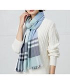 【ジェイ プレス/J.PRESS】の【洗える】チェック ストール サックスブルー系3|ID: prp329100004524323 ipo3291000000032002745