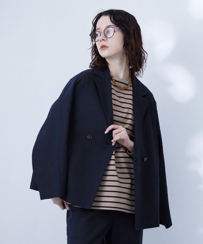【ジェイプレスヨークストリート/J.PRESS YORK STREET】の【WOMEN】コットンリネン ジャケット インテリア・キッズ・メンズ・レディースファッション・服の通販 founy(ファニー) https://founy.com/ ファッション Fashion レディースファッション WOMEN アウター Coat Outerwear ジャケット Jackets テーラードジャケット Tailored Jackets カーディガン Cardigan ジャケット Jacket リネン Linen リラックス Relax 吸水 Water Absorption 夏 Summer 春 Spring S/S・春夏 Ss・Spring/Summer |ID: prp329100004524329 ipo3291000000032002765