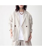 【ジェイプレスヨークストリート/J.PRESS YORK STREET】の【WOMEN】コットンリネン ジャケット ベージュ系1|ID: prp329100004524329 ipo3291000000032002767