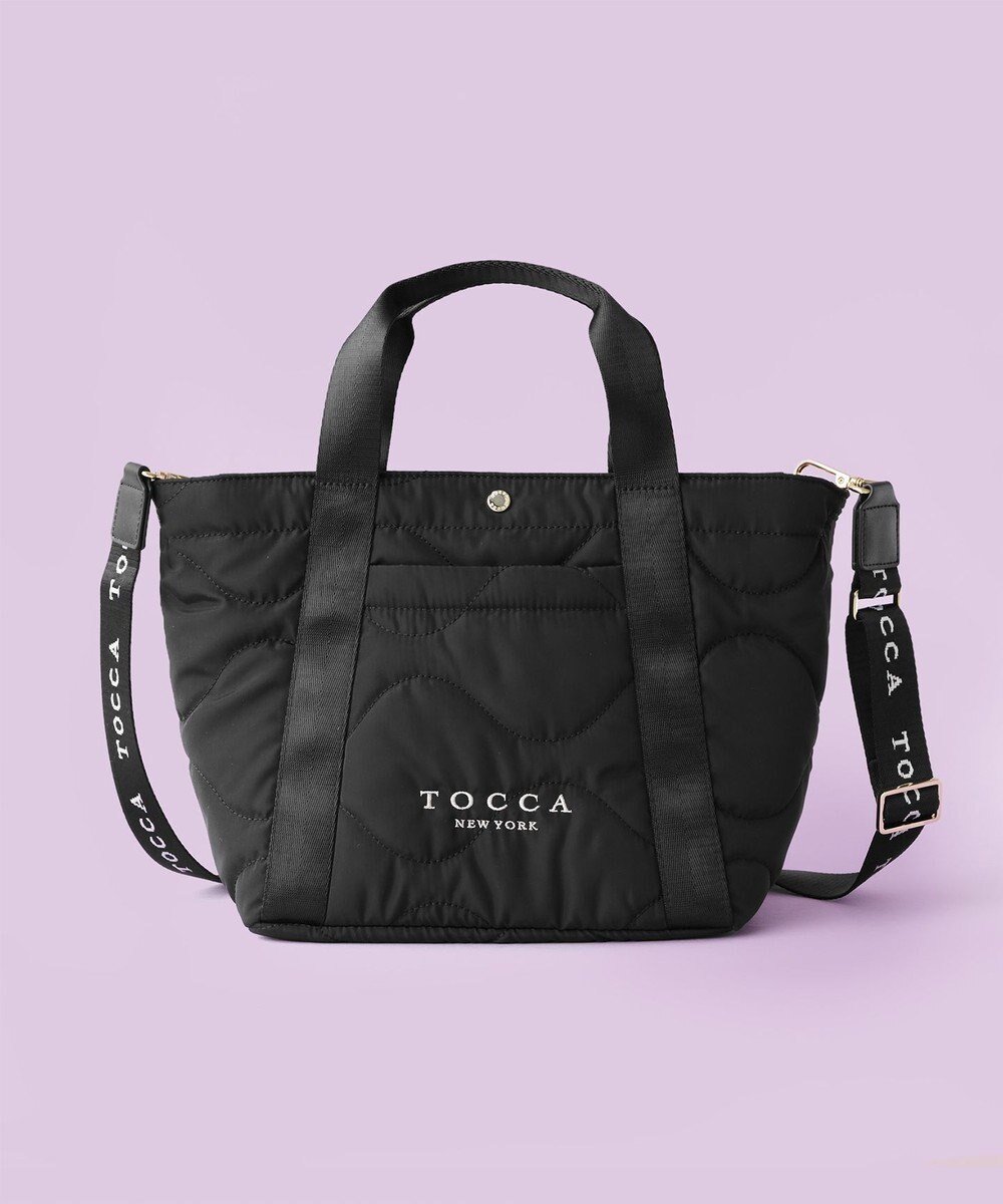 【トッカ/TOCCA】の【WEB&一部店舗限定】BOSCO POCHETTE トートバッグ インテリア・キッズ・メンズ・レディースファッション・服の通販 founy(ファニー) 　ファッション　Fashion　レディースファッション　WOMEN　バッグ　Bag　キルト　Quilt　コンパクト　Compact　シューズ　Shoes　ジップ　Zip　スポーツ　Sports　スポーティ　Sporty　財布　Wallet　トレンド　Trend　ポケット　Pocket　おすすめ　Recommend　旅行　Travel　ビジネス 仕事 通勤　Business　ブラック系|ID: prp329100004524334 ipo3291000000032002785