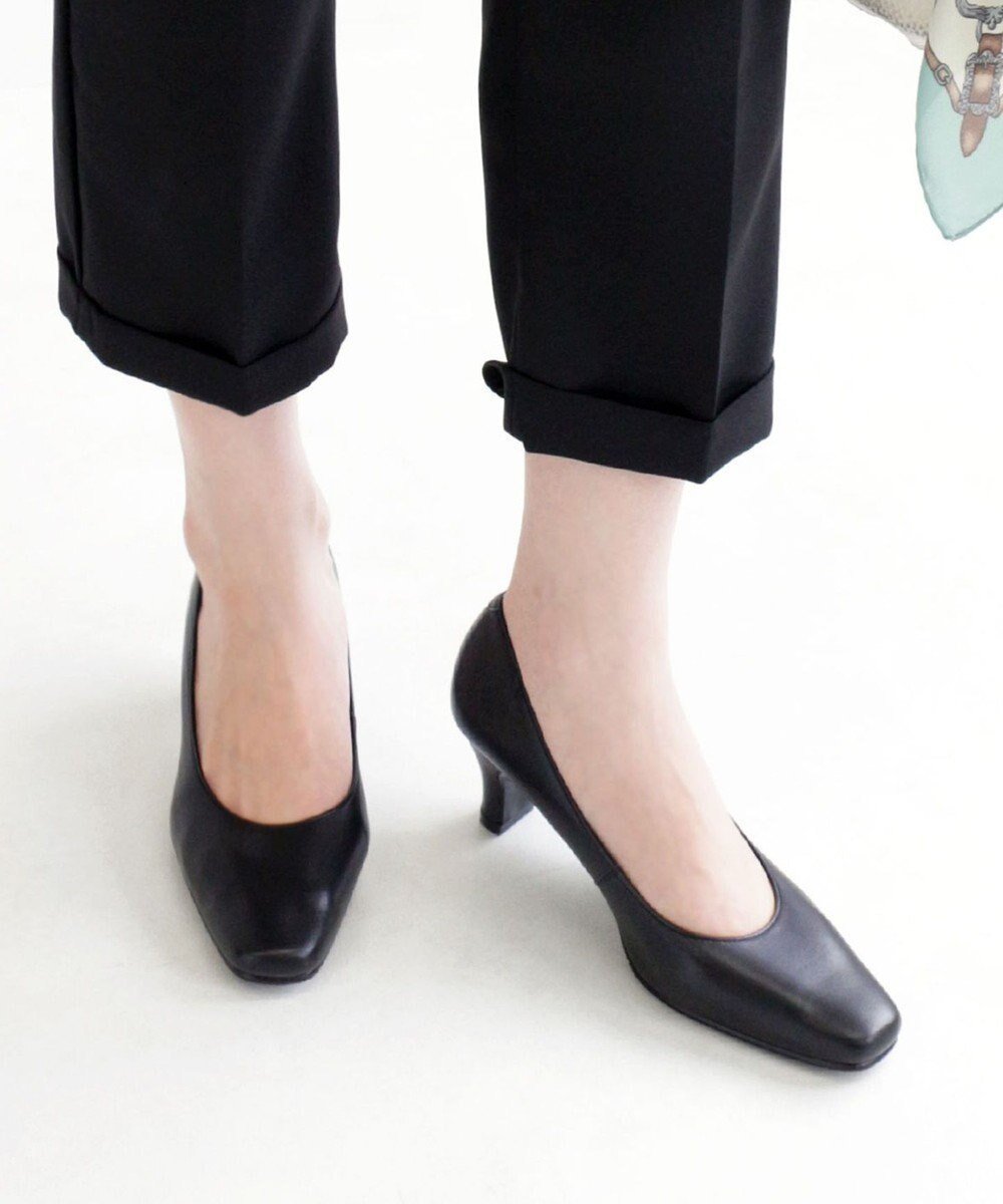 【ポインター/Pointer】の【日本製/低反発/抗菌消臭】スクエアトゥパンプス インテリア・キッズ・メンズ・レディースファッション・服の通販 founy(ファニー) 　ファッション　Fashion　レディースファッション　WOMEN　インソール　Insole　抗菌　Antibacterial　日本製　Made In Japan　ビジネス 仕事 通勤　Business　ブラック|ID: prp329100004524337 ipo3291000000032002795