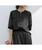 【自由区/JIYU-KU】の【カタログ掲載・WEB 一部店舗限定・セットアップ対応・洗える】セミブライトサテン ブラウス 人気、トレンドファッション・服の通販 founy(ファニー) ファッション Fashion レディースファッション WOMEN トップス・カットソー Tops/Tshirt シャツ/ブラウス Shirts/Blouses セットアップ Setup トップス Tops おすすめ Recommend ギャザー Gather サテン Satin シルク Silk セットアップ Set Up ドレープ Drape パール Pearl エレガント 上品 Elegant 夏 Summer 春 Spring S/S・春夏 Ss・Spring/Summer 洗える Washable thumbnail ブラック|ID: prp329100004524397 ipo3291000000032003048
