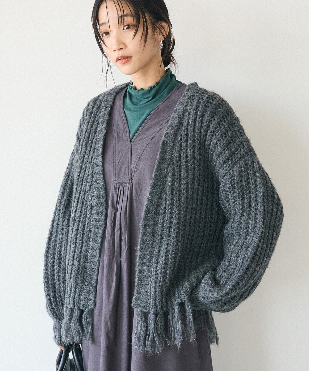 【クラフトスタンダードブティック/CRAFT STANDARD BOUTIQUE】の洗える/フリンジニットカーディガン 人気、トレンドファッション・服の通販 founy(ファニー) 　ファッション　Fashion　レディースファッション　WOMEN　トップス・カットソー　Tops/Tshirt　ニット　Knit Tops　カーディガン　Cardigans　アクリル　Acrylic　洗える　Washable　カーディガン　Cardigan　トレンド　Trend　フリンジ　Fringe　ポケット　Pocket　リラックス　Relax　A/W・秋冬　Aw・Autumn/Winter・Fw・Fall-Winter　2024年　2024　2024-2025秋冬・A/W　Aw/Autumn/Winter/Fw/Fall/2024-2025　 other-1|ID: prp329100004524420 ipo3291000000032003152