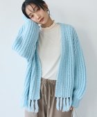 【クラフトスタンダードブティック/CRAFT STANDARD BOUTIQUE】の洗える/フリンジニットカーディガン Sax|ID: prp329100004524420 ipo3291000000032003160