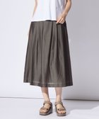 【ジェイ プレス/J.PRESS】の【洗える】シアーソフトカールマイヤー タック スカート ブラウン系|ID: prp329100004524437 ipo3291000000032696336