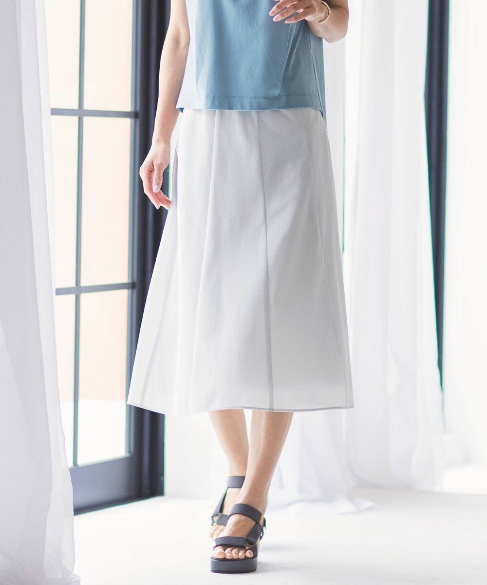 【ジェイ プレス/J.PRESS】の【洗える】シアートリコット フレアー スカート 人気、トレンドファッション・服の通販 founy(ファニー) 　ファッション　Fashion　レディースファッション　Fashion for Women　スカート　Skirts　春　Spring　洗える　Machine Washable　コンパクト　Compact, Small Size　シアー　Sheer, See-Through　シンプル　Simple, Minimal　セットアップ　Set-Up, Coordinated Outfit　定番　Standard, Basic Item　バランス　Balance, Style Balance　フェミニン　Feminine, Girly　フレアースカート　Flared Skirt, A-Line Skirt　ポケット　Pocket, Pocket Detail　S/S・春夏　SS, Spring/Summer, Warm Season　おすすめ　Recommended / Our Picks　夏　Summer　 other-1|ID: prp329100004524443 ipo3291000000034253191