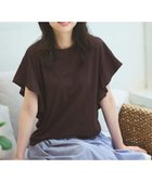 【エニィファム/any FAM】の【接触冷感/UVケア/シワになりにくい】フレアスリーブ TブラウスⅡ ブラウン|ID: prp329100004524559 ipo3291000000032003696
