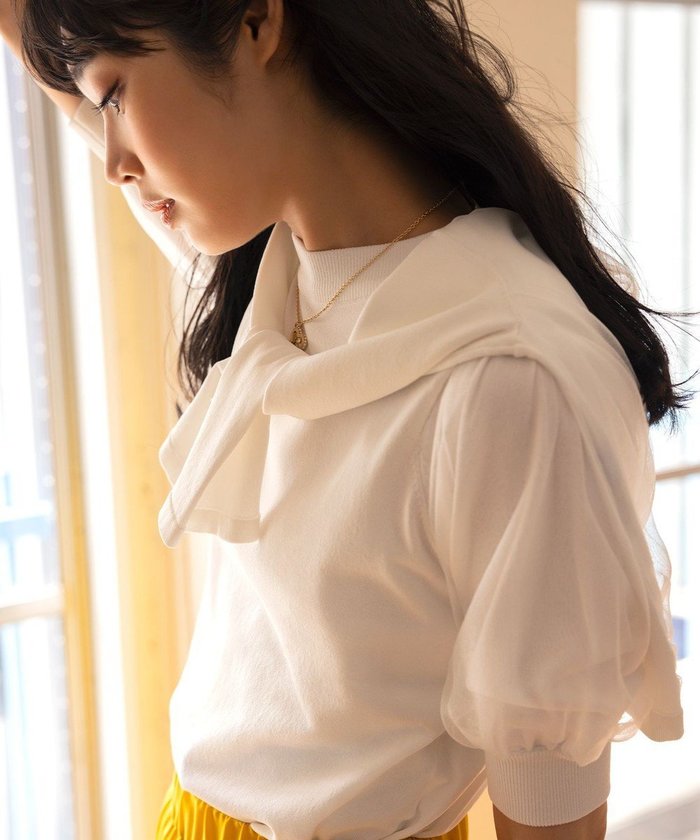 【組曲/KUMIKYOKU】の【WEB限定】バックチュールツイン セット インテリア・キッズ・メンズ・レディースファッション・服の通販 founy(ファニー) https://founy.com/ ファッション Fashion レディースファッション Ladies' Fashion Online トップス・カットソー Tops/Tshirt アンサンブル Knit Ensemble アンサンブル Ensemble インナー Inner 春 Spring カーディガン Cardigan コンパクト Compact シンプル Simple ジャケット Jacket ストレッチ Stretch チュール Tulle ドッキング Docking ドレス Dress パール Pearl S/S・春夏 Ss・Spring/Summer 夏 Summer エレガント 上品 Elegant |ID: prp329100004524580 ipo3291000000032514444