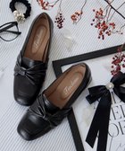 【ティアクラッセ/Tiaclasse】の【安田美沙子さん着用】リボンローファー ブラック|ID: prp329100004524606 ipo3291000000035618746