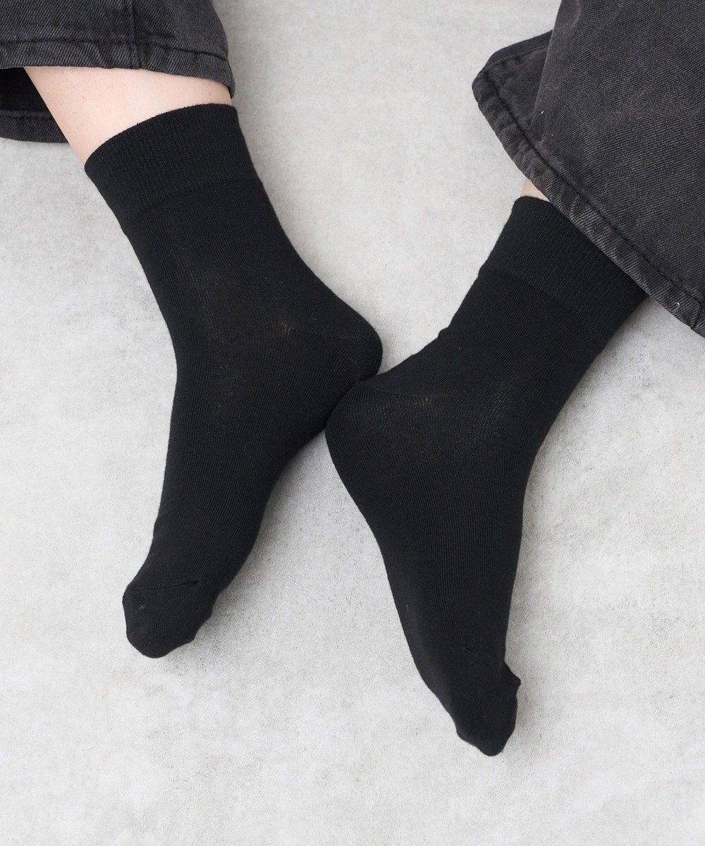 【ウィゴー/WEGO】の平無地ソックス(丈14cm) インテリア・キッズ・メンズ・レディースファッション・服の通販 founy(ファニー) 　ファッション　Fashion　レディースファッション　Fashion for Women　ソックス&靴下　Socks & Hosiery　レッグウェア・ストッキング　Legwear & Hosiery　シューズ　Shoes, Footwear　シンプル　Simple, Minimal　スマホ　Smartphone, Mobile Device　ソックス　Socks, Hosiery　フィット　Fit, Slim Fit　再入荷　Restock / Back in Stock　無地　Plain, Solid Color　ブラック|ID: prp329100004524617 ipo3291000000033036748