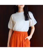 【組曲/KUMIKYOKU】の【人気につき新色追加!】チュールスリーブ カットソー ベージュ系|ID: prp329100004524628 ipo3291000000032003980