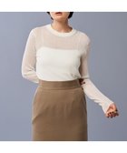 【アンクレイヴ/uncrave】の【手洗い可】シアー リブ クルーネック ニット(uncrave STANDARD) オフ|ID: prp329100004524633 ipo3291000000032003990