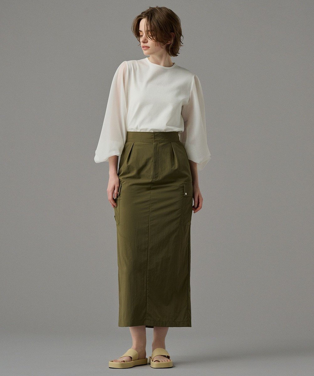 【アンクレイヴ/uncrave】の【撥水・UVカット・接触冷感】プルーフタスラン カーゴスカート(uncrave STANDARD) インテリア・キッズ・メンズ・レディースファッション・服の通販 founy(ファニー) ファッション Fashion レディースファッション Fashion for Women スカート Skirts 春 Spring タイトスカート Pencil Skirt, Tight Skirt ポケット Pocket, Pocket Detail S/S・春夏 SS, Spring/Summer, Warm Season 夏 Summer ライトカーキ|ID: prp329100004524677 ipo3291000000034556309