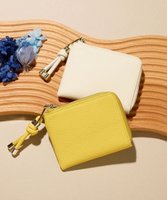 【トプカピ/TOPKAPI】の【TREASURE TOPKAPI】シュリンクレザー Lファスナー ミニ 財布 人気、トレンドファッション・服の通販 founy(ファニー) ファッション Fashion レディースファッション WOMEN 財布 Wallets アクセサリー Accessories イエロー Yellow コイン Coin 財布 Wallet デニム Denim ベーシック Basic ポケット Pocket |ID:prp329100004524694