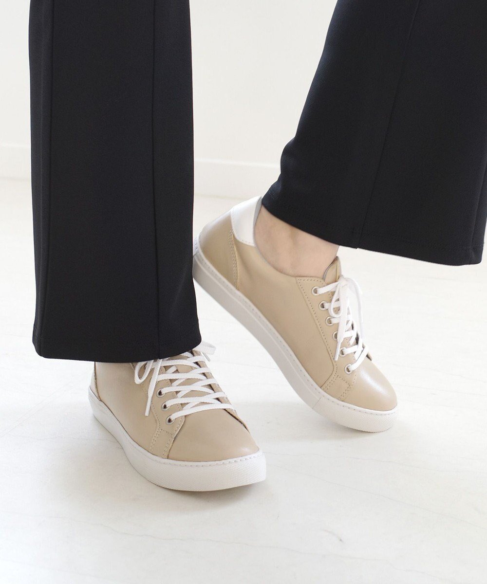【ポインター/Pointer】の本革大人スニーカー インテリア・キッズ・メンズ・レディースファッション・服の通販 founy(ファニー) ファッション Fashion レディースファッション Fashion for Women シンプル Simple, Minimal スニーカー Sneakers, Trainers スマート Smart, Elegant エレガント 上品 Elegant 旅行 Travel ビジネス 仕事 通勤 Business / Work / Commuting ベージュ×ホワイト|ID: prp329100004524709 ipo3291000000033598149