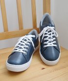 【ポインター/Pointer】の本革大人スニーカー ネイビー×シルバー|ID: prp329100004524709 ipo3291000000033598154