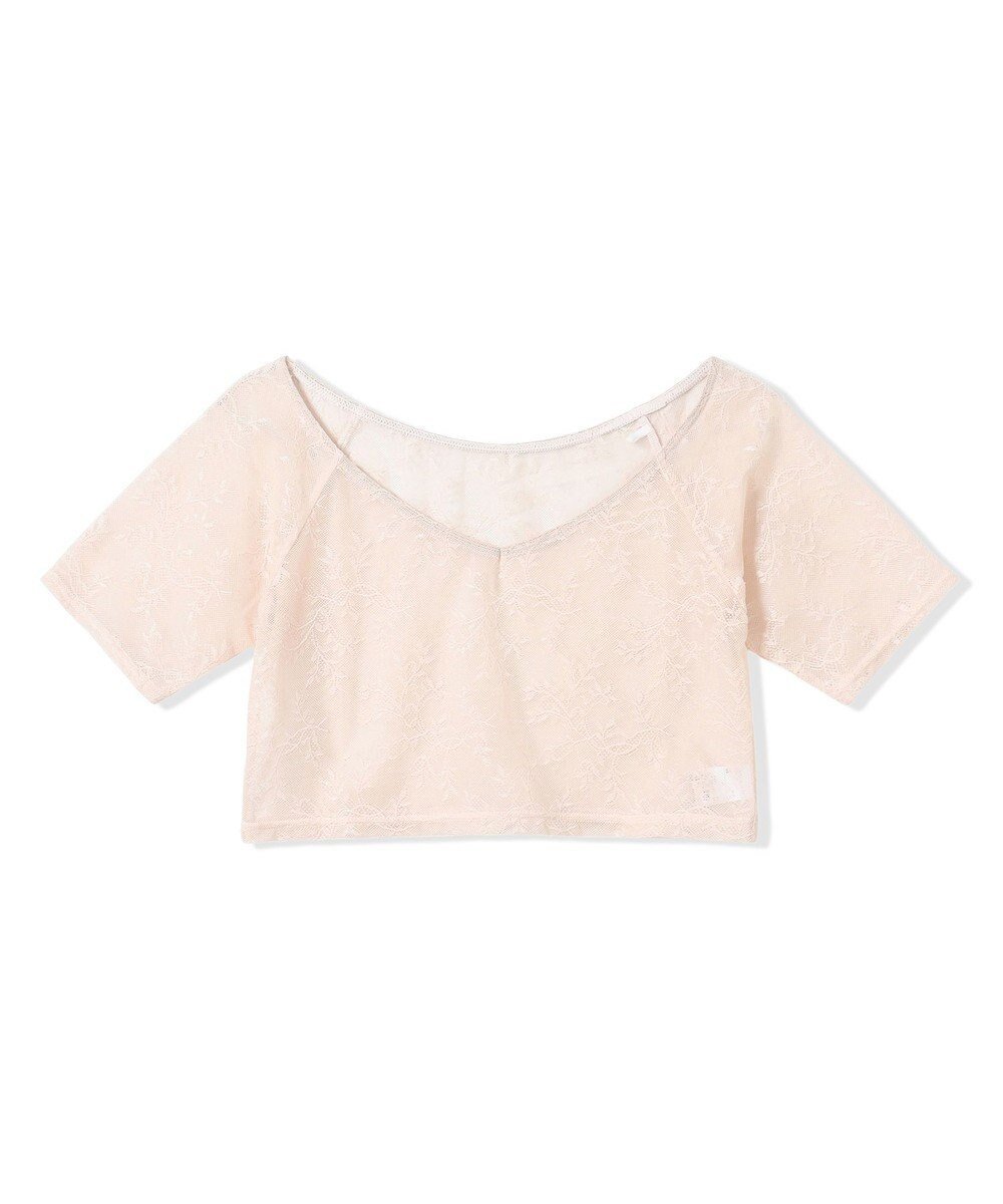 【チャコット/Chacott】のショートトップ インテリア・キッズ・メンズ・レディースファッション・服の通販 founy(ファニー) 　ファッション　Fashion　レディースファッション　WOMEN　トップス・カットソー　Tops/Tshirt　コンパクト　Compact　ショート　Short　ベビー　Baby　リーフ　Leaf　レース　Race　ベビーピンク|ID: prp329100004524737 ipo3291000000032004401