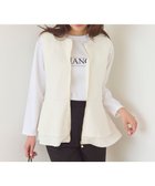 【フェルゥ/Feroux】の【洗える】ペプラム ダンボールジレ アイボリー系|ID: prp329100004524768 ipo3291000000034757191