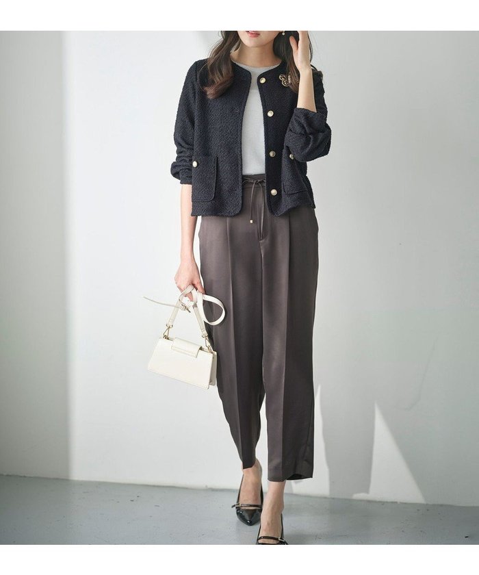 【エニィ スィス/any SiS】の【洗える】サテンドロストイージー パンツ インテリア・キッズ・メンズ・レディースファッション・服の通販 founy(ファニー) https://founy.com/ ファッション Fashion レディースファッション Fashion for Women パンツ Pants & Trousers フィット Fit, Slim Fit リラックス Relax, Relaxed Fit エレガント 上品 Elegant 洗える Machine Washable A/W・秋冬 Autumn/Winter |ID: prp329100004524833 ipo3291000000034308476