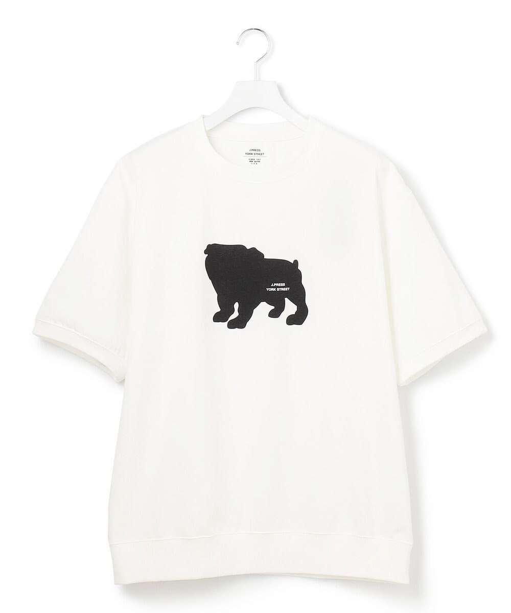 【ジェイプレスヨークストリート/J.PRESS YORK STREET】の【UNISEX】ブルドックプリントリブ Tシャツ 人気、トレンドファッション・服の通販 founy(ファニー) 　ファッション　Fashion　レディースファッション　WOMEN　トップス・カットソー　Tops/Tshirt　シャツ/ブラウス　Shirts/Blouses　ロング / Tシャツ　T-Shirts　カットソー　Cut and Sewn　ユニセックス　Unisex　カットソー　Cut And Sew　プリント　Print　夏　Summer　春　Spring　S/S・春夏　Ss・Spring/Summer　 other-1|ID: prp329100004524840 ipo3291000000032004810