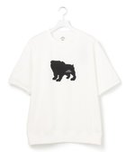 【ジェイプレスヨークストリート/J.PRESS YORK STREET】の【UNISEX】ブルドックプリントリブ Tシャツ ホワイト系|ID: prp329100004524840 ipo3291000000032004812