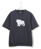 【ジェイプレスヨークストリート/J.PRESS YORK STREET】の【UNISEX】ブルドックプリントリブ Tシャツ ネイビー系|ID: prp329100004524840 ipo3291000000032004821