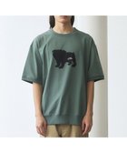 【ジェイプレスヨークストリート/J.PRESS YORK STREET】の【UNISEX】ブルドックプリントリブ Tシャツ ライトグリーン系|ID: prp329100004524840 ipo3291000000032685906