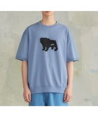 【ジェイプレスヨークストリート/J.PRESS YORK STREET】の【UNISEX】ブルドックプリントリブ Tシャツ ダルブルー系|ID: prp329100004524840 ipo3291000000032685907