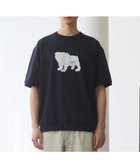 【ジェイプレスヨークストリート/J.PRESS YORK STREET】の【UNISEX】ブルドックプリントリブ Tシャツ ネイビー系|ID: prp329100004524840 ipo3291000000032685908