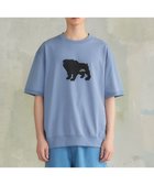【ジェイプレスヨークストリート/J.PRESS YORK STREET】の【UNISEX】ブルドックプリントリブ Tシャツ ダルブルー系|ID: prp329100004524840 ipo3291000000032757583
