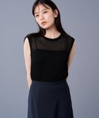 【アンクレイヴ/uncrave】の【手洗い可】シアー リブ ノースリーブ ニット(uncrave STANDARD) ブラック|ID: prp329100004524856 ipo3291000000032004900