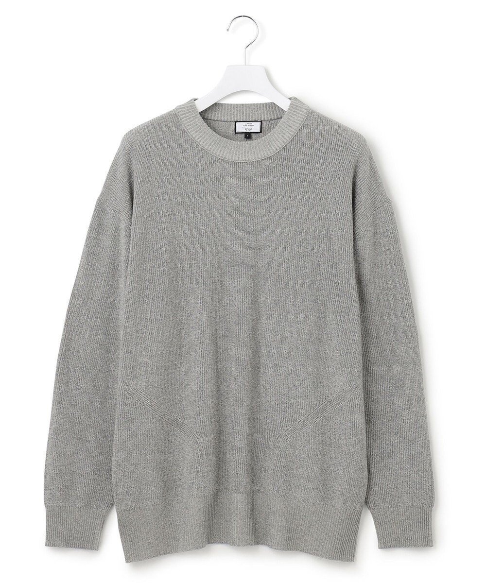 【ジェイプレスヨークストリート/J.PRESS YORK STREET】の【UNISEX】デニムルッククルーネックニット インテリア・キッズ・メンズ・レディースファッション・服の通販 founy(ファニー) 　ファッション　Fashion　レディースファッション　WOMEN　トップス・カットソー　Tops/Tshirt　ニット　Knit Tops　ユニセックス　Unisex　インナー　Inner　スマート　Smart　セーター　Sweater　デニム　Denim　夏　Summer　春　Spring　S/S・春夏　Ss・Spring/Summer　ライトグレー系|ID: prp329100004524862 ipo3291000000032004944