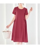 【ティアクラッセ/Tiaclasse】の【洗える】サイド切替ワンピース レッド|ID: prp329100004524866 ipo3291000000032004950