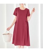 【ティアクラッセ/Tiaclasse】の【洗える】サイド切替ワンピース レッド|ID: prp329100004524866 ipo3291000000033409931