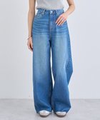 【アースミュージックアンドエコロジー/earth music&ecology】のセルフカットワイドデニムパンツ Medium Indigo|ID: prp329100004524892 ipo3291000000032005076