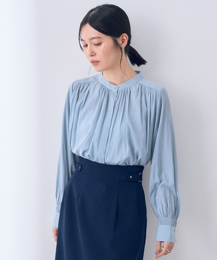 【イェッカ ヴェッカ/YECCA VECCA】のギャザーブラウス インテリア・キッズ・メンズ・レディースファッション・服の通販 founy(ファニー) https://founy.com/ ファッション Fashion レディースファッション WOMEN トップス・カットソー Tops/Tshirt シャツ/ブラウス Shirts/Blouses おすすめ Recommend インナー Inner ギャザー Gather シャーリング Shirring ジャケット Jacket フェミニン Feminine ポケット Pocket エレガント 上品 Elegant 夏 Summer 春 Spring S/S・春夏 Ss・Spring/Summer 軽量 Lightweight |ID: prp329100004524900 ipo3291000000032005104