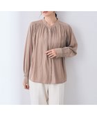 【イェッカ ヴェッカ/YECCA VECCA】のギャザーブラウス Beige|ID: prp329100004524900 ipo3291000000032005109