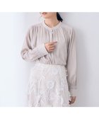【イェッカ ヴェッカ/YECCA VECCA】のギャザーブラウス Gray Beige|ID: prp329100004524900 ipo3291000000032005111