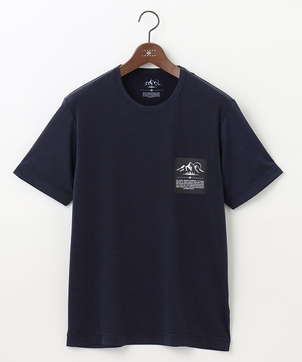 【ジョセフ アブード マウンテン/JOSEPH ABBOUD MOUNTAIN】の【UNISEX】接触冷感 クールスキンガードTシャツ インテリア・キッズ・メンズ・レディースファッション・服の通販 founy(ファニー) 　ファッション　Fashion　レディースファッション　WOMEN　トップス・カットソー　Tops/Tshirt　シャツ/ブラウス　Shirts/Blouses　ロング / Tシャツ　T-Shirts　カットソー　Cut and Sewn　ユニセックス　Unisex　カットソー　Cut And Sew　ストレッチ　Stretch　メランジ　Melange　レギュラー　Regular　夏　Summer　春　Spring　S/S・春夏　Ss・Spring/Summer　軽量　Lightweight　ネイビー系|ID: prp329100004524905 ipo3291000000032005145