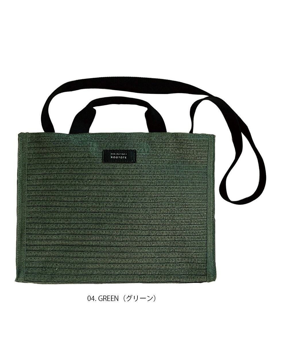 【ルートート/ROOTOTE】の1134【カゴバッグ】SN.デリ.スクエア.バスケット-A インテリア・キッズ・メンズ・レディースファッション・服の通販 founy(ファニー) 　ファッション　Fashion　レディースファッション　WOMEN　インナー　Inner　カメラ　Camera　ショルダー　Shoulder　スクエア　Square　財布　Wallet　ドット　Dot　バスケット　Basket　フェイクレザー　Faux Leather　ペーパー　Paper　ポケット　Pocket　ポーチ　Pouch　日傘　Parasol　NEW・新作・新着・新入荷　New Arrivals　04:グリーン|ID: prp329100004524987 ipo3291000000032005538