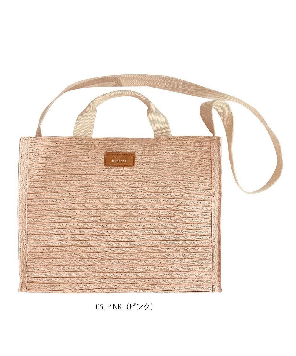 【ルートート/ROOTOTE】の1134【カゴバッグ】SN.デリ.スクエア.バスケット-A インテリア・キッズ・メンズ・レディースファッション・服の通販 founy(ファニー) 　ファッション　Fashion　レディースファッション　WOMEN　インナー　Inner　カメラ　Camera　ショルダー　Shoulder　スクエア　Square　財布　Wallet　ドット　Dot　バスケット　Basket　フェイクレザー　Faux Leather　ペーパー　Paper　ポケット　Pocket　ポーチ　Pouch　日傘　Parasol　NEW・新作・新着・新入荷　New Arrivals　05:ピンク|ID: prp329100004524987 ipo3291000000032005540