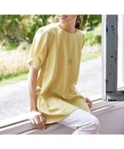 【ティアクラッセ/Tiaclasse】の【洗える】パフスリーブチュニックブラウス イエロー|ID: prp329100004525043 ipo3291000000032005766