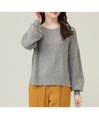 【エニィ スィス/any SiS】の【洗える】エアリーアンゴラブレンド ニット ライトグレー|ID: prp329100004525067 ipo3291000000032005895