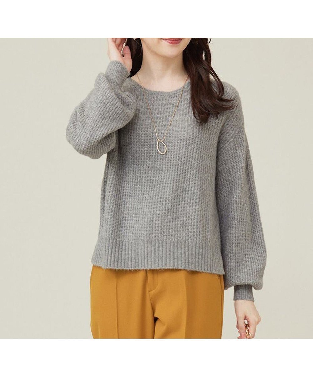 【エニィ スィス/any SiS】の【洗える】エアリーアンゴラブレンド ニット インテリア・キッズ・メンズ・レディースファッション・服の通販 founy(ファニー) 　ファッション　Fashion　レディースファッション　WOMEN　トップス・カットソー　Tops/Tshirt　ニット　Knit Tops　アンゴラ　Angola　セーター　Sweater　チュール　Tulle　洗える　Washable　A/W・秋冬　Aw・Autumn/Winter・Fw・Fall-Winter　ライトグレー|ID: prp329100004525067 ipo3291000000032005895