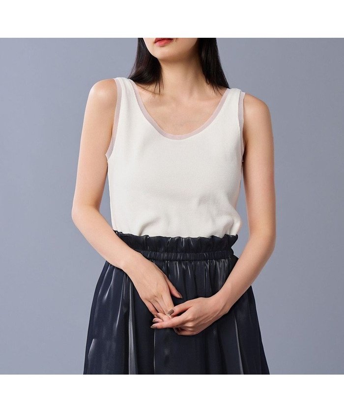 【アンクレイヴ/uncrave】のチュールコンビ タンクトップ(uncrave STANDARD) インテリア・キッズ・メンズ・レディースファッション・服の通販 founy(ファニー) https://founy.com/ ファッション Fashion レディースファッション WOMEN トップス・カットソー Tops/Tshirt シャツ/ブラウス Shirts/Blouses ロング / Tシャツ T-Shirts カットソー Cut and Sewn インナー Inner カットソー Cut And Sew コンビ Combination ストレッチ Stretch 雑誌 Magazine タンク Tank チュール Tulle テレコ Tereko A/W・秋冬 Aw・Autumn/Winter・Fw・Fall-Winter S/S・春夏 Ss・Spring/Summer 夏 Summer |ID: prp329100004525081 ipo3291000000032005954