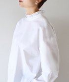 【アンフィーロ 自由区/UNFILO】の【抗菌防臭】イージーケア フリルネック シャツ オフ|ID: prp329100004525088 ipo3291000000032655210