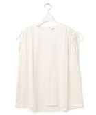 【ジェイプレスヨークストリート/J.PRESS YORK STREET】の【WOMEN】【SMOOTH JERSEY】ショルダー シャーリング プルオーバー ホワイト系|ID: prp329100004525103 ipo3291000000032006042